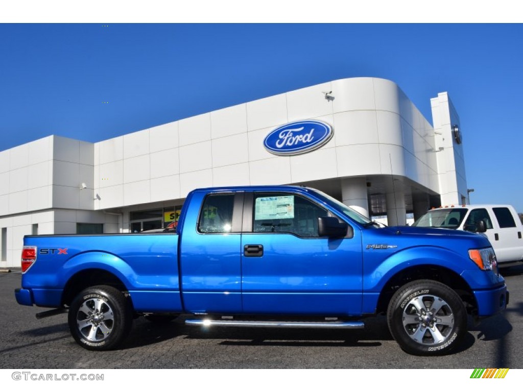 Blue Flame Metallic 2013 Ford F150 STX SuperCab Exterior Photo #78601843