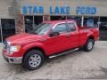 Bright Red 2009 Ford F150 XLT SuperCab 4x4