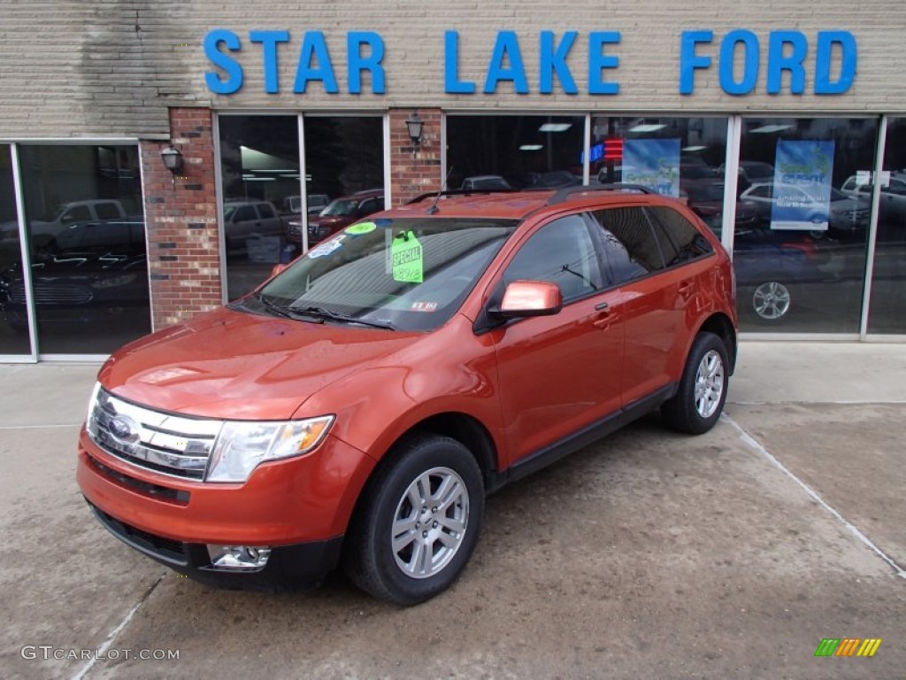 Blazing Copper Metallic Ford Edge