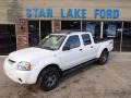 Avalanche White 2004 Nissan Frontier XE V6 Crew Cab 4x4
