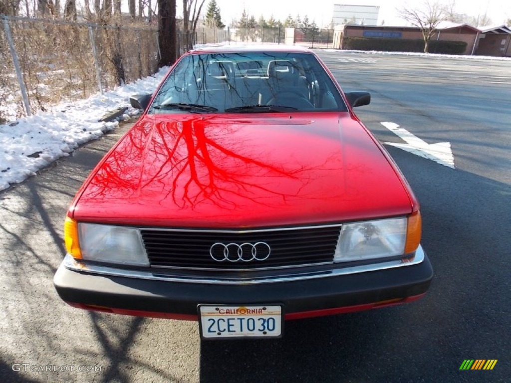 1986 5000 S Sedan - Tornado Red / Quartz Grey photo #1