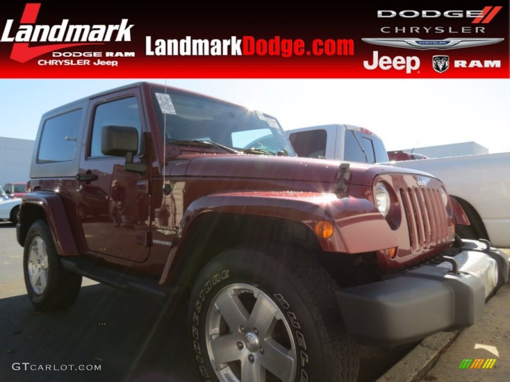 2009 Wrangler Sahara 4x4 - Red Rock Crystal Pearl Coat / Dark Slate Gray/Medium Slate Gray photo #1