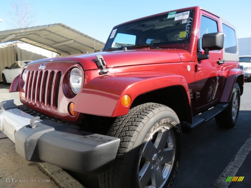 2009 Wrangler Sahara 4x4 - Red Rock Crystal Pearl Coat / Dark Slate Gray/Medium Slate Gray photo #4