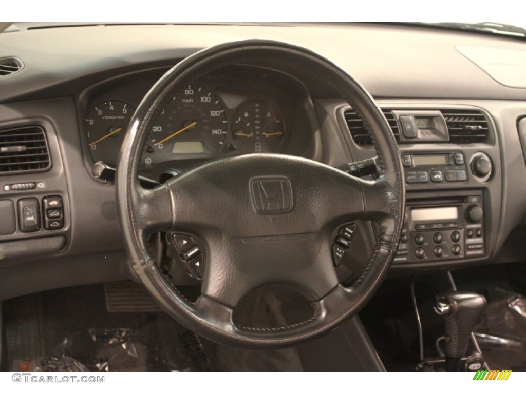2000 Honda Accord EX V6 Coupe Charcoal Steering Wheel Photo #78604596