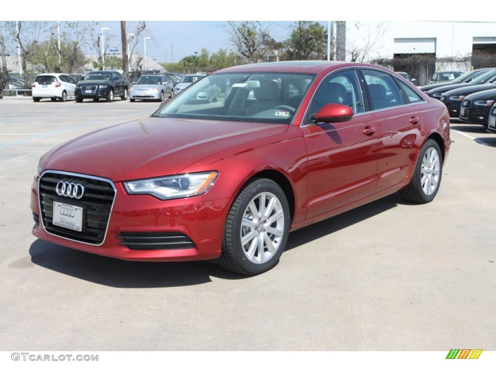 Garnet Red Pearl Effect 2013 Audi A6 2.0T Sedan Exterior Photo #78604859