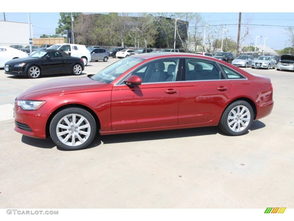 Garnet Red Pearl Effect 2013 Audi A6 2.0T Sedan Exterior Photo #78604878
