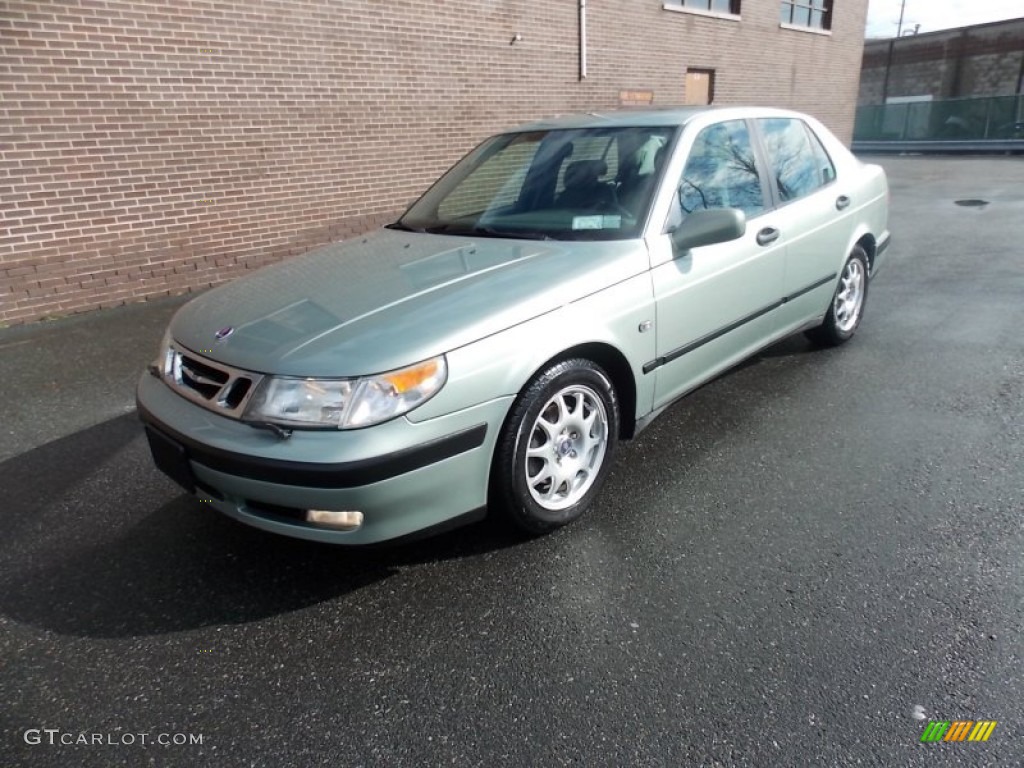 2001 9-5 Sedan - Sun Green Metallic / Medium Gray photo #1