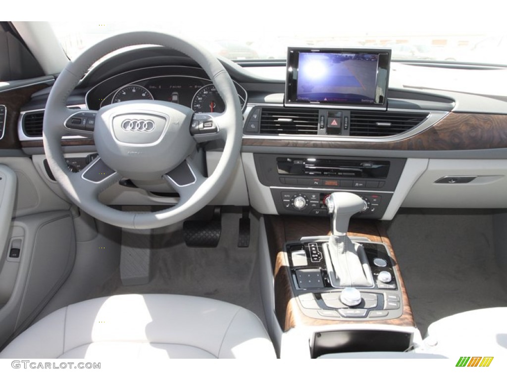 2013 Audi A6 2.0T Sedan Titanium Gray Dashboard Photo #78605083