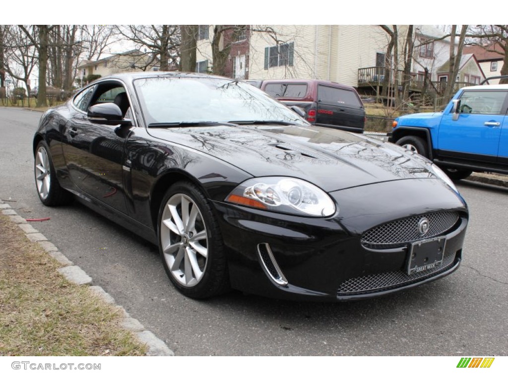 Ultimate Black Metallic 2010 Jaguar XK XKR Coupe Exterior Photo #78605476