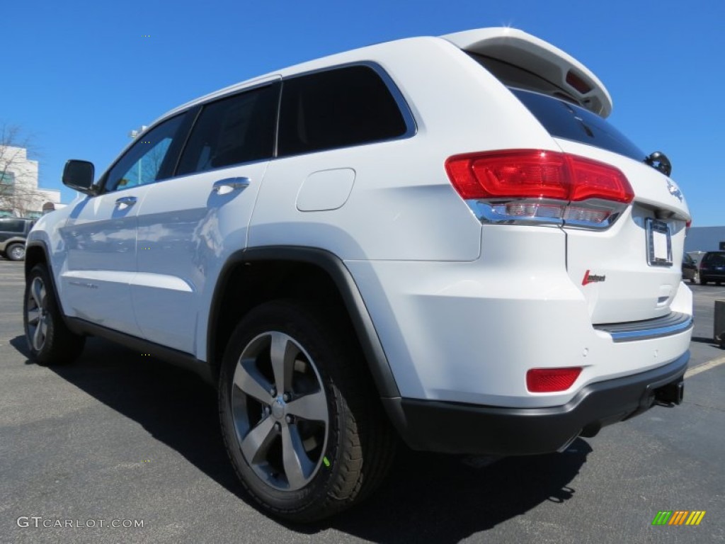 2014 Grand Cherokee Limited - Bright White / New Zealand Black/Light Frost photo #2