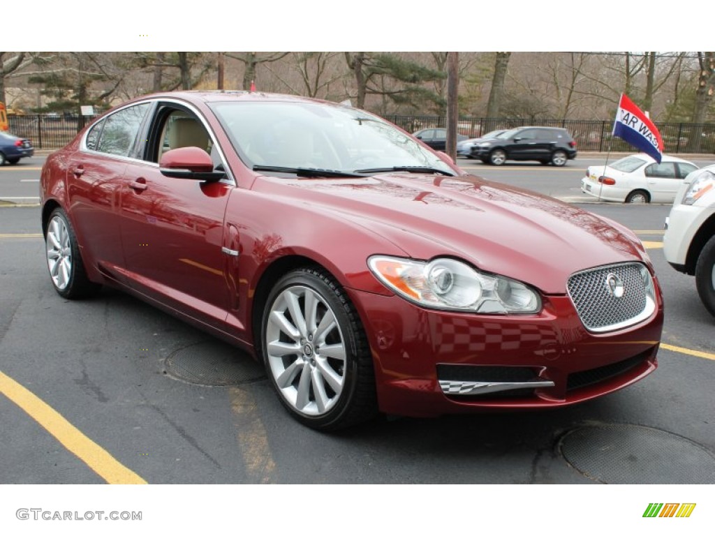 Claret Red Metallic 2010 Jaguar XF Sport Sedan Exterior Photo #78605880