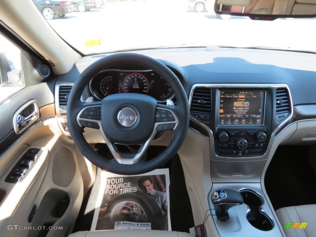 2014 Jeep Grand Cherokee Limited New Zealand Black/Light Frost Dashboard Photo #78605973