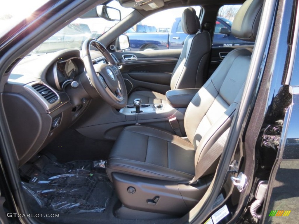 Summit Grand Canyon Jeep Brown Natura Leather Interior 2014 Jeep Grand Cherokee Summit 4x4 Photo #78606162