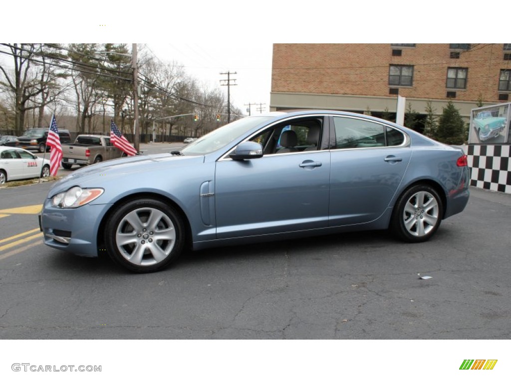 Azure Blue Metallic 2009 Jaguar XF Luxury Exterior Photo #78606333