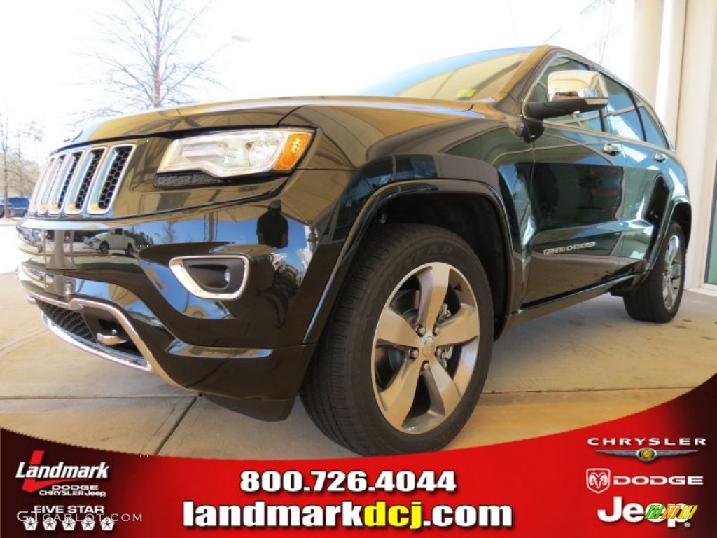 2014 Grand Cherokee Overland 4x4 - Black Forest Green Pearl / Overland Nepal Jeep Brown Light Frost photo #1