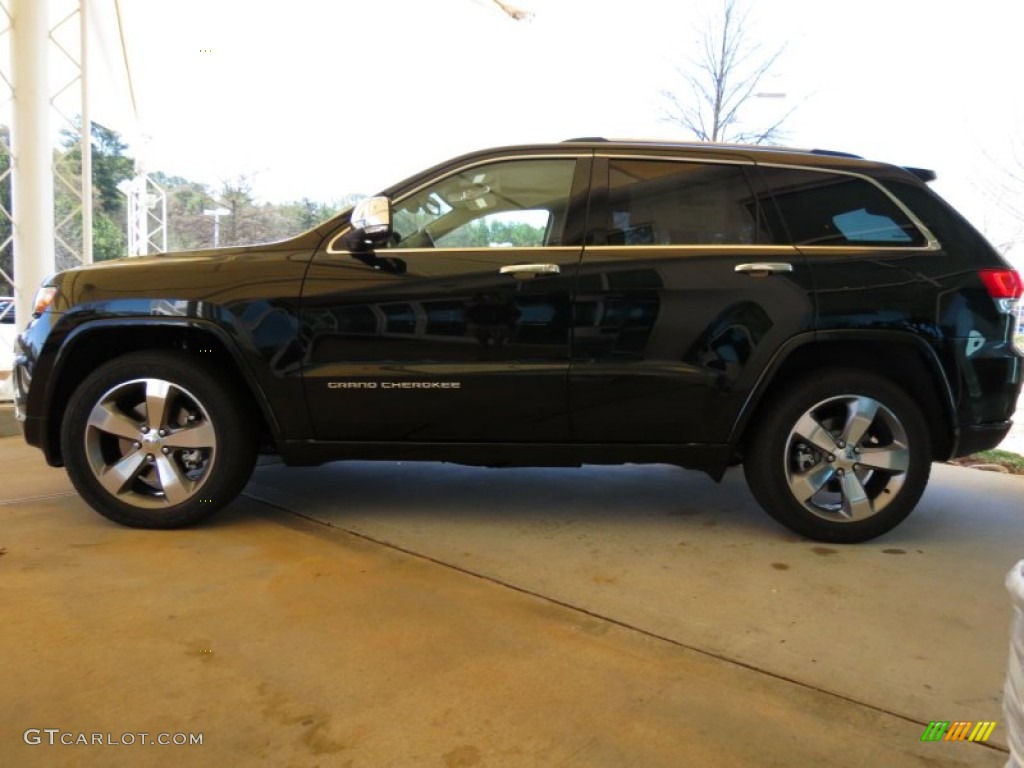 Black Forest Green Pearl 2014 Jeep Grand Cherokee Overland 4x4 Exterior Photo #78606615