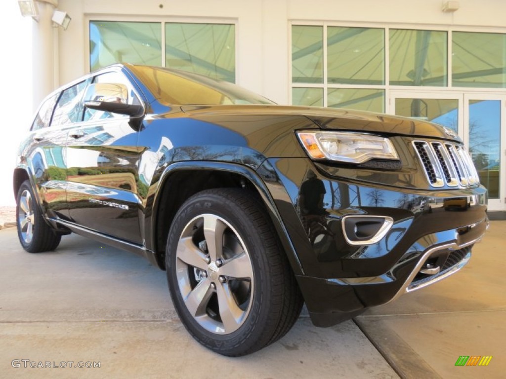 Black Forest Green Pearl 2014 Jeep Grand Cherokee Overland 4x4 Exterior Photo #78606660