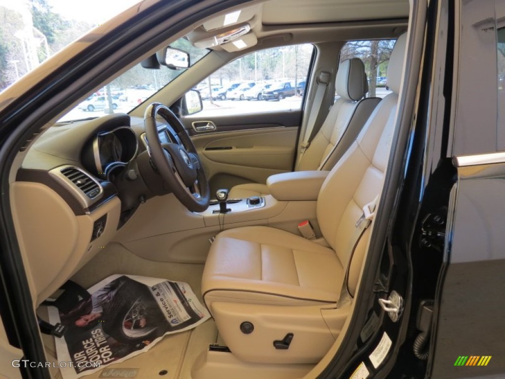 Overland Nepal Jeep Brown Light Frost Interior 2014 Jeep Grand Cherokee Overland 4x4 Photo #78606704
