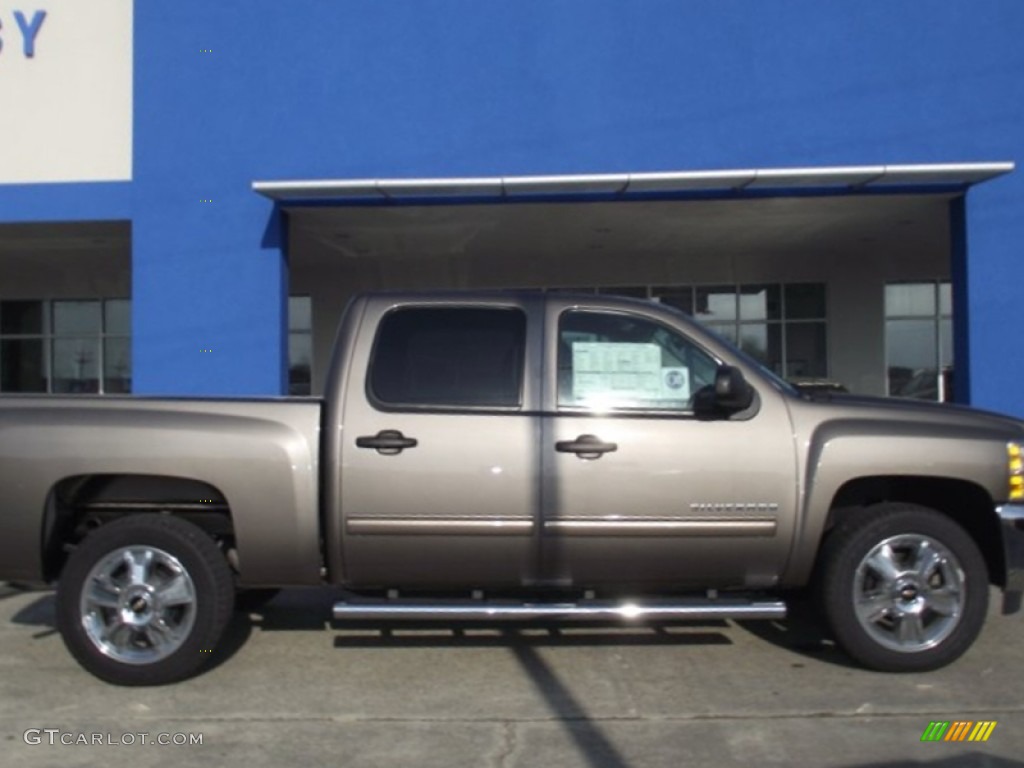 2013 Silverado 1500 LT Crew Cab - Mocha Steel Metallic / Ebony photo #6