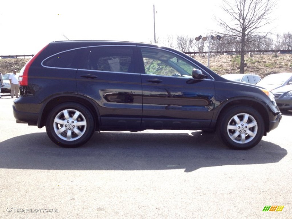 2009 CR-V EX-L 4WD - Crystal Black Pearl / Black photo #8