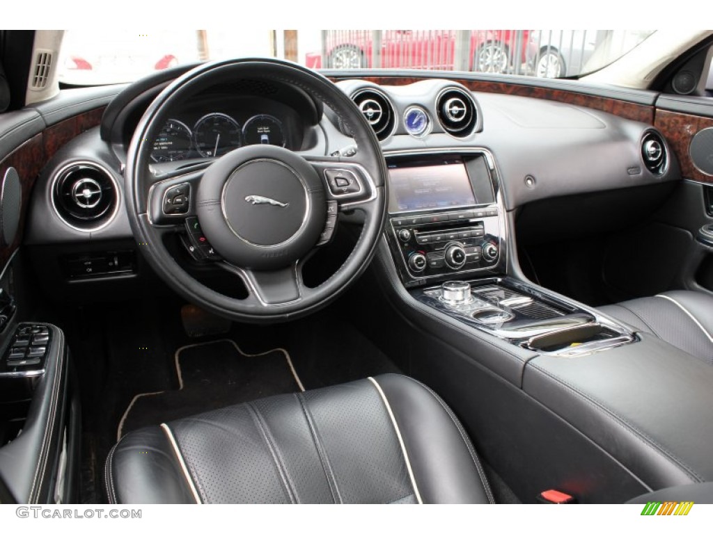 Jet Black/Ivory Interior 2011 Jaguar XJ XJL Photo #78607413
