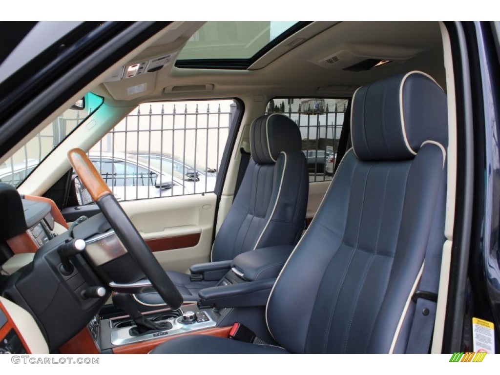 Navy Blue/Parchment Interior 2010 Land Rover Range Rover HSE Photo #78607782