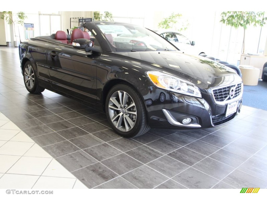 2013 C70 T5 - Ember Black Metallic / Cranberry/Off Black photo #1