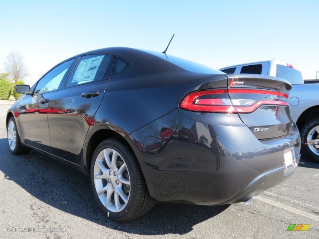 2013 Dart SXT - Maximum Steel Metallic / Black/Light Diesel Gray photo #2