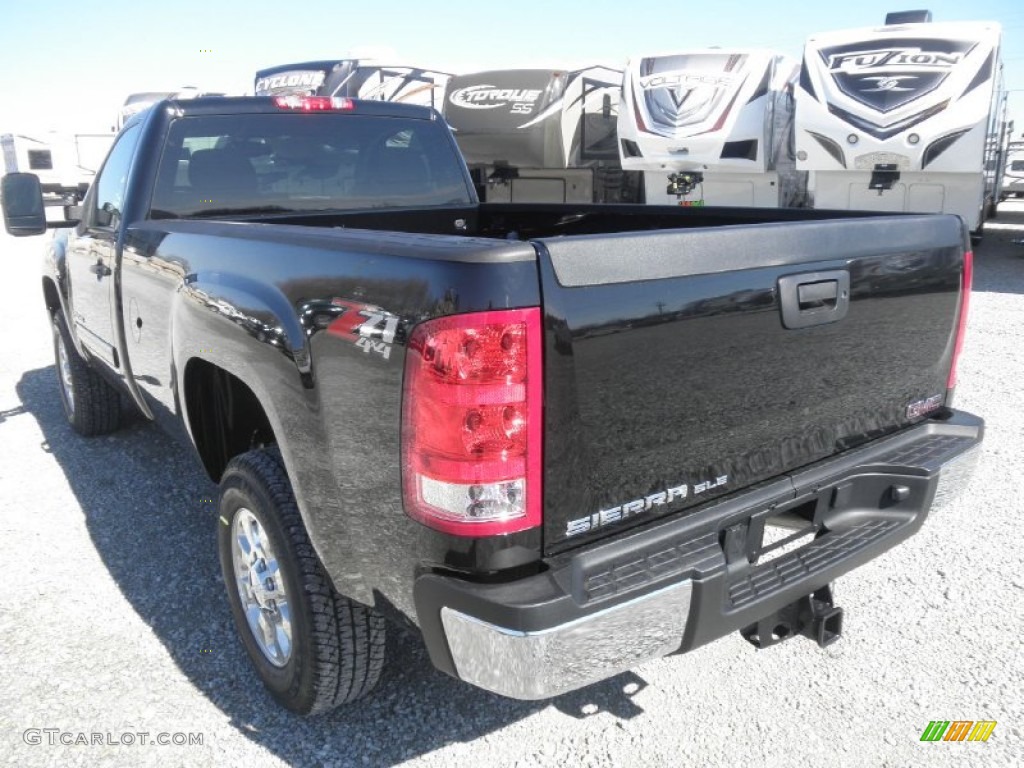 Onyx Black 2013 GMC Sierra 2500HD SLE Regular Cab 4x4 Exterior Photo #78609465