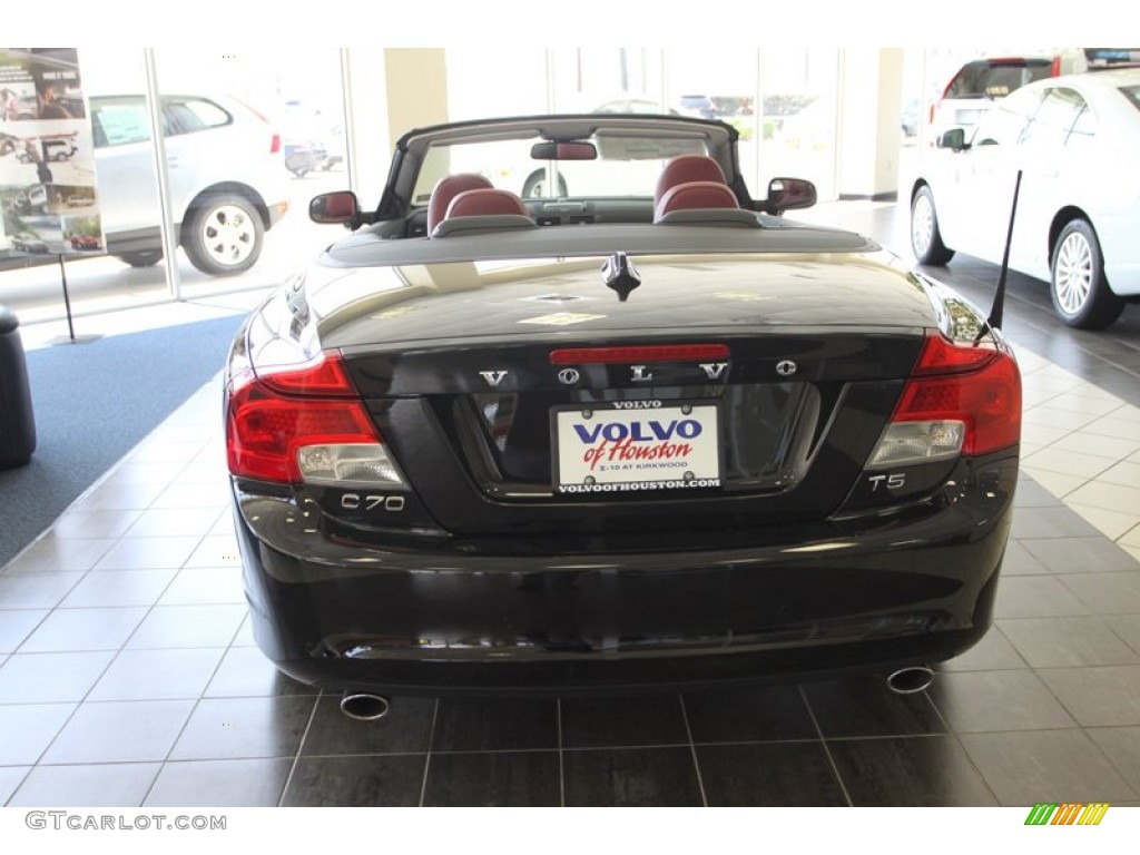 2013 C70 T5 - Ember Black Metallic / Cranberry/Off Black photo #8
