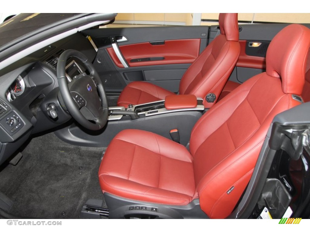 Cranberry/Off Black Interior 2013 Volvo C70 T5 Photo #78609600