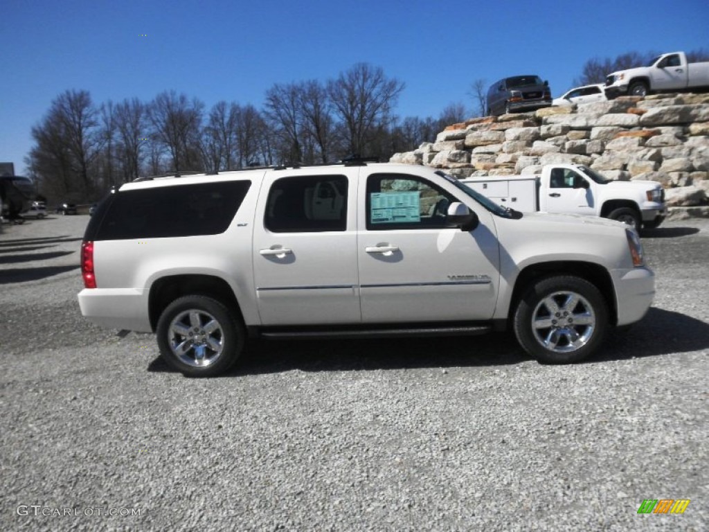 2013 Yukon XL SLT 4x4 - White Diamond Tricoat / Light Tan photo #1