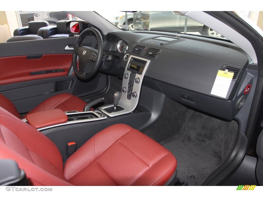 2013 Volvo C70 T5 Cranberry/Off Black Dashboard Photo #78609776