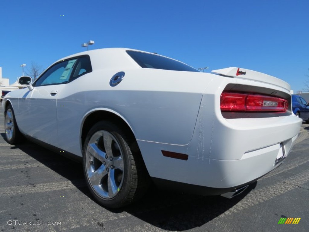 2013 Challenger R/T - Bright White / Dark Slate Gray photo #2