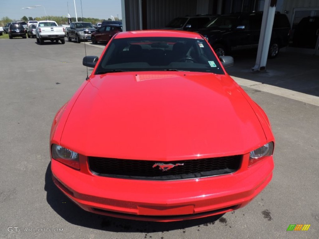 2007 Mustang V6 Premium Coupe - Torch Red / Light Graphite photo #2