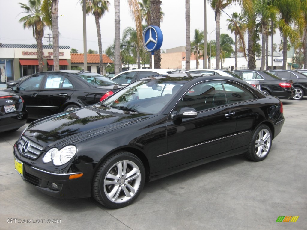 Black 2009 Mercedes-Benz CLK 350 Coupe Exterior Photo #78612813