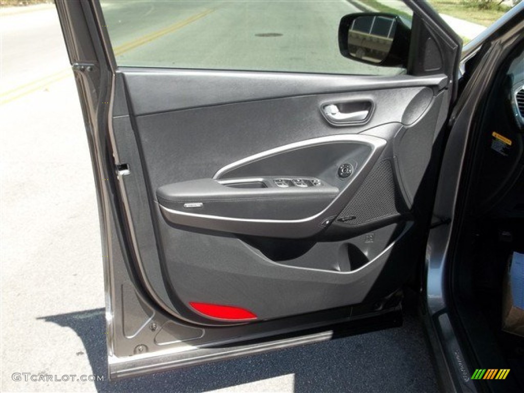 2013 Hyundai Santa Fe Sport 2.0T Black Door Panel Photo #78612970