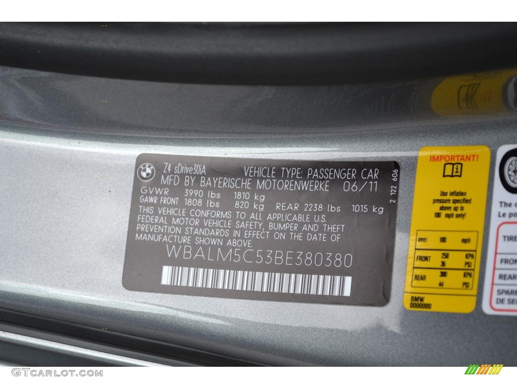 2011 Z4 sDrive30i Roadster - Space Gray Metallic / Black photo #12