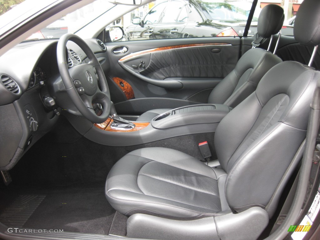 Black Interior 2009 Mercedes-Benz CLK 350 Coupe Photo #78613797