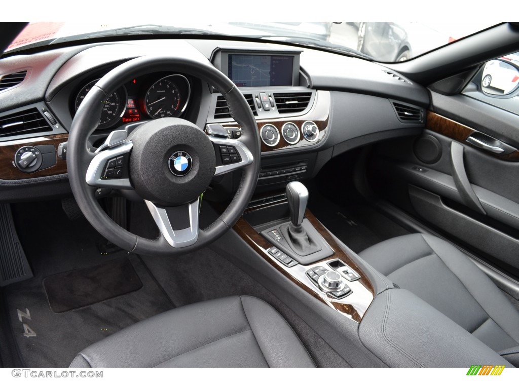 Black Interior 2011 BMW Z4 sDrive30i Roadster Photo #78613885