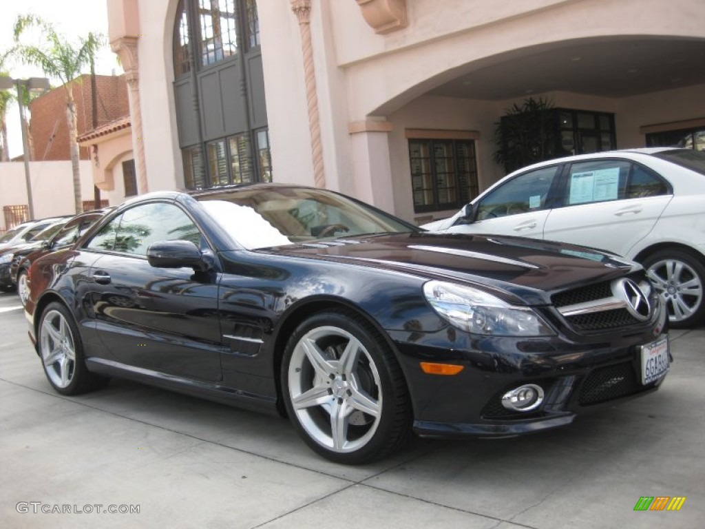 2009 SL 550 Roadster - Capri Blue Metallic / Stone photo #1