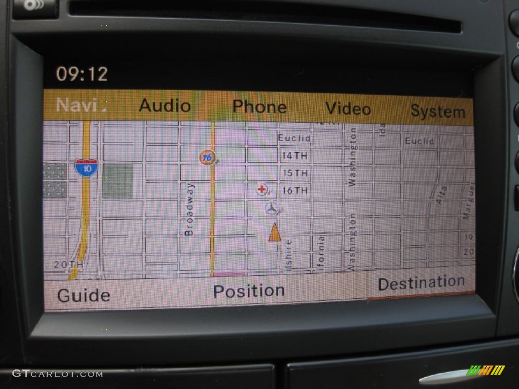 2009 Mercedes-Benz SL 550 Roadster Navigation Photos