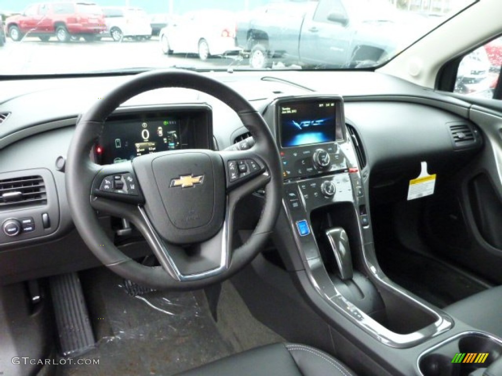 2013 Chevrolet Volt Standard Volt Model Jet Black/Dark Accents Dashboard Photo #78615055