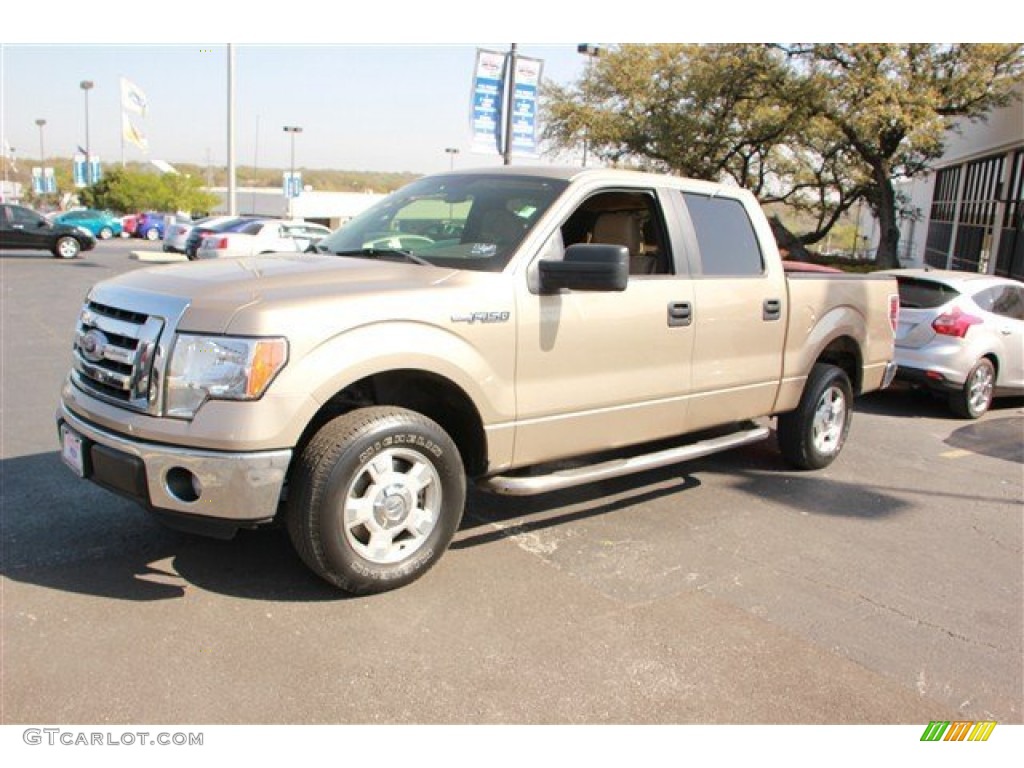 2011 F150 XLT SuperCrew - Pale Adobe Metallic / Pale Adobe photo #5