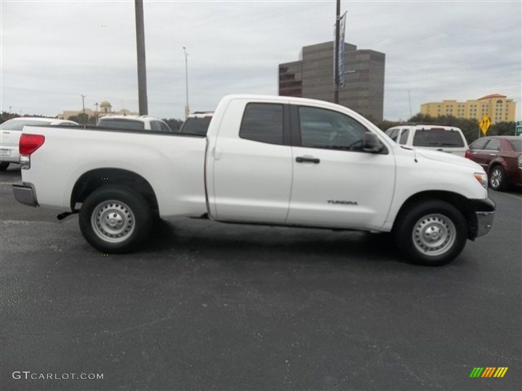 2008 Tundra Double Cab - Super White / Graphite Gray photo #2