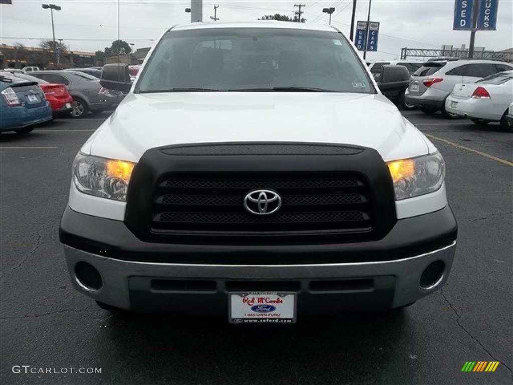 2008 Tundra Double Cab - Super White / Graphite Gray photo #8