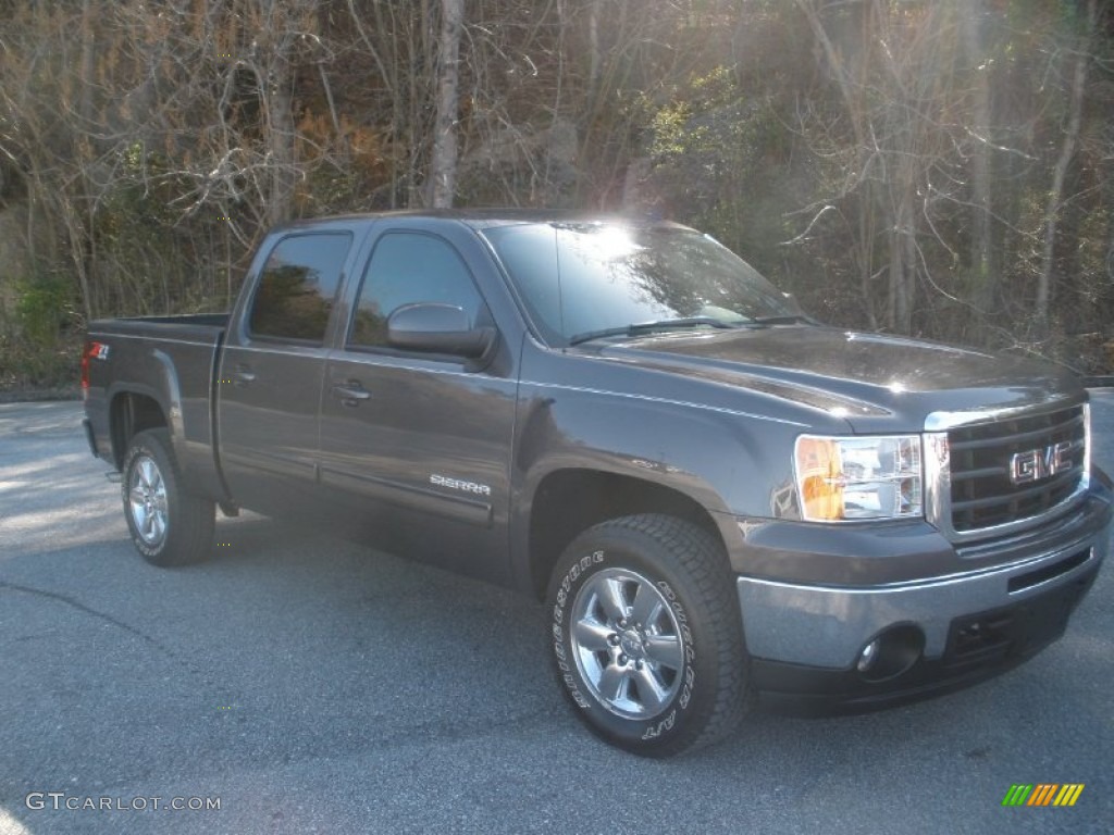 2010 Sierra 1500 SLT Crew Cab 4x4 - Storm Gray Metallic / Dark Titanium/Light Titanium photo #1