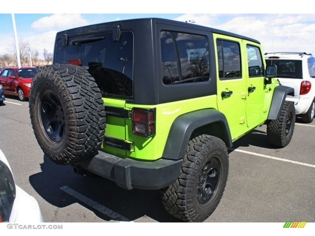 2012 Wrangler Unlimited Sport S 4x4 - Gecko Green / Black photo #2