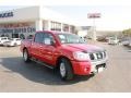 2006 Red Alert Nissan Titan LE Crew Cab  photo #1