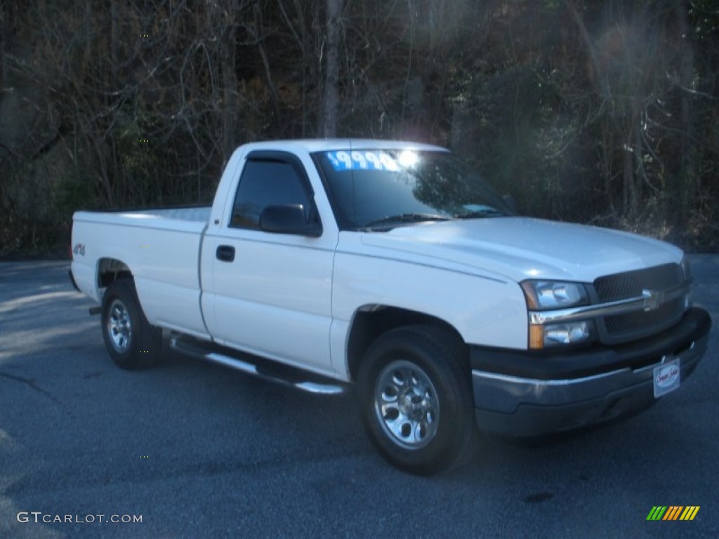 2005 Silverado 1500 Regular Cab 4x4 - Summit White / Dark Charcoal photo #1